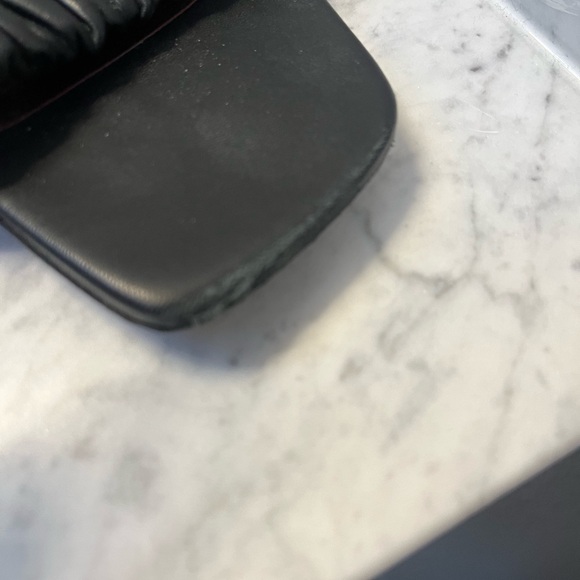 Staud Frankie Ruched High Block Heel Sandals Sz 9 - Picture 5 of 7